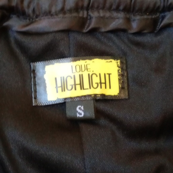 Love highlight black sequin, fringe pants, small - Picture 5 of 12